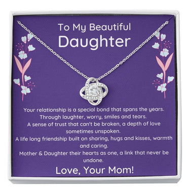 To My Daughter - Depth Of Love - Necklace - Beetno Store - Birthday Anniversary Memorial Gifts, C30011TR, Forever Love Necklace, Gift for Girls Daughter, Gift for Girls Mother, Jewelry, lx-C30011, My Daughter Depth Of Love -Necklace, My Daughter Necklace, necklace, necklace gift, never ending love necklae, NEWLY CURATED, PB23-WOOD, Personalized Jewelry, PROD-1123777, PT-922, TNM-1, to my daughter, To My Daughter - Depth Of Love - Necklace, USER-61358